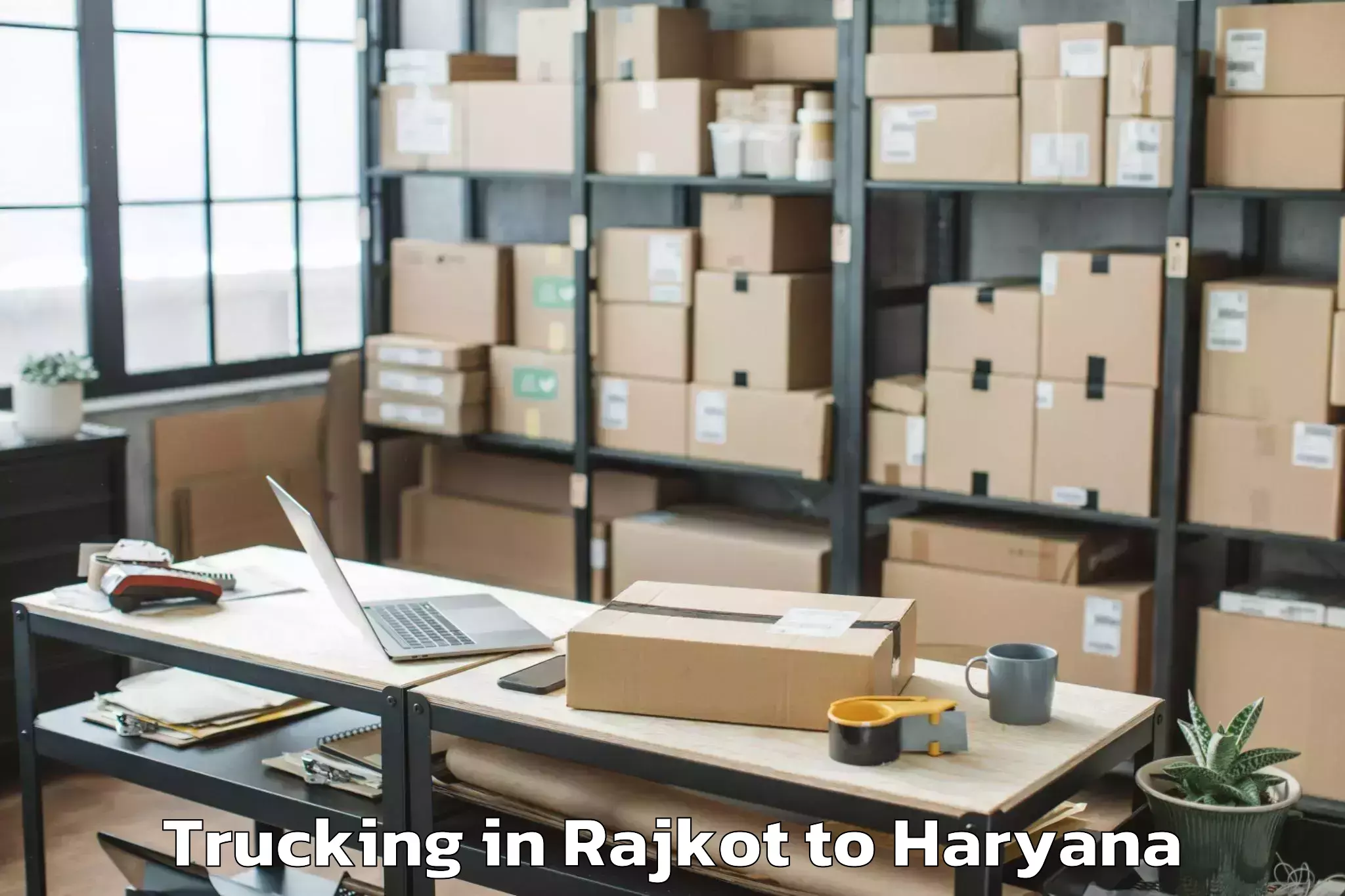 Book Rajkot to Crown Interiorz Mall Trucking Online